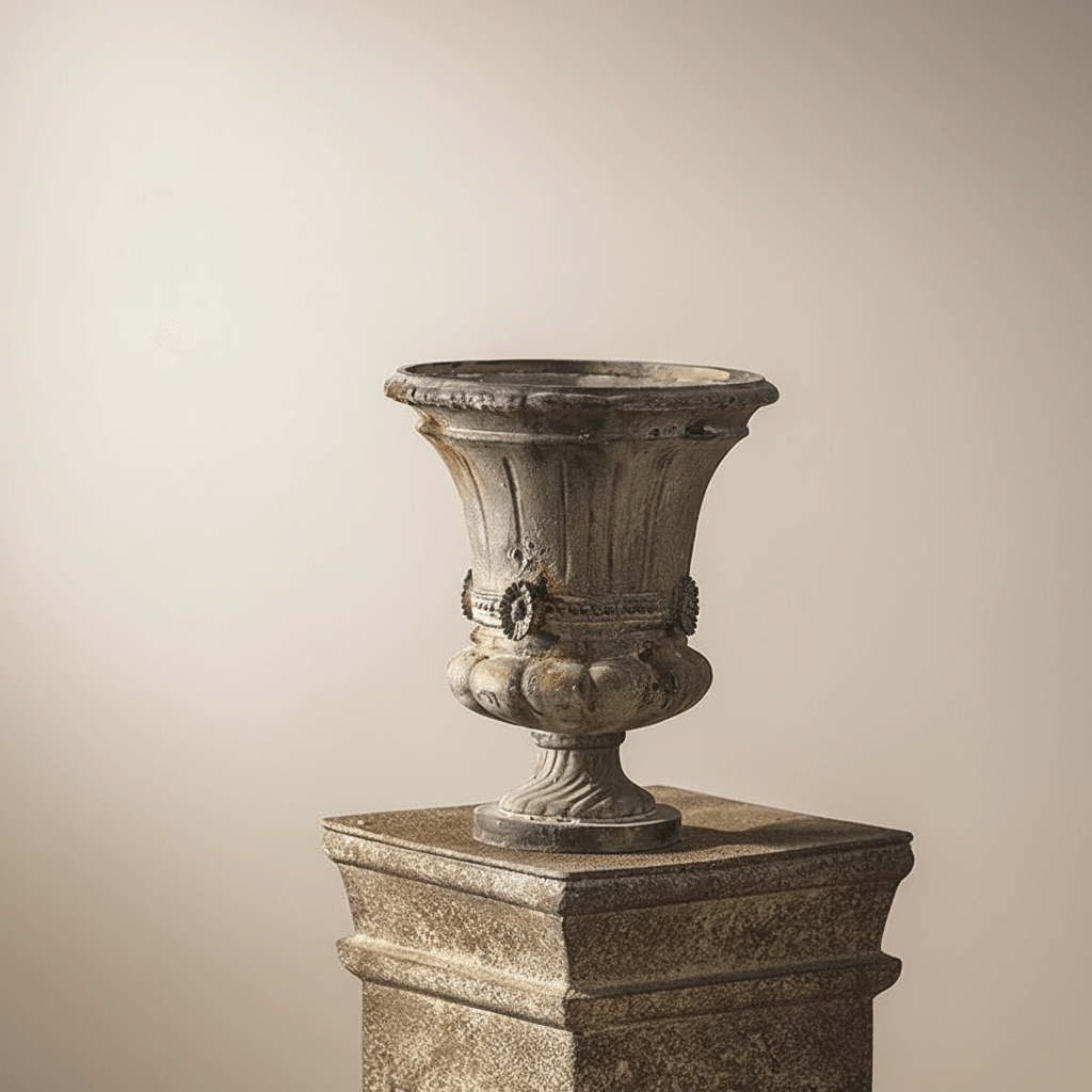 Stone-Effect Urn Planter